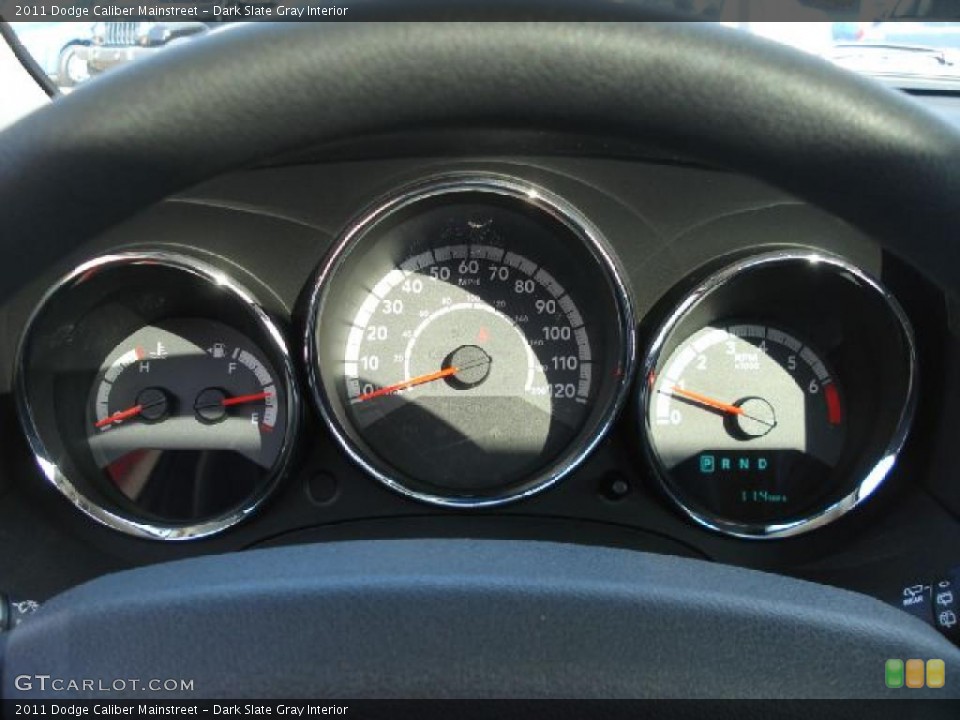 Dark Slate Gray Interior Gauges for the 2011 Dodge Caliber Mainstreet #40569782