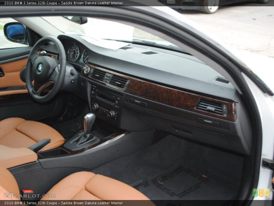 Saddle Brown Dakota Leather Interior Dashboard for the 2010 BMW 3 Series 328i Coupe #40575461