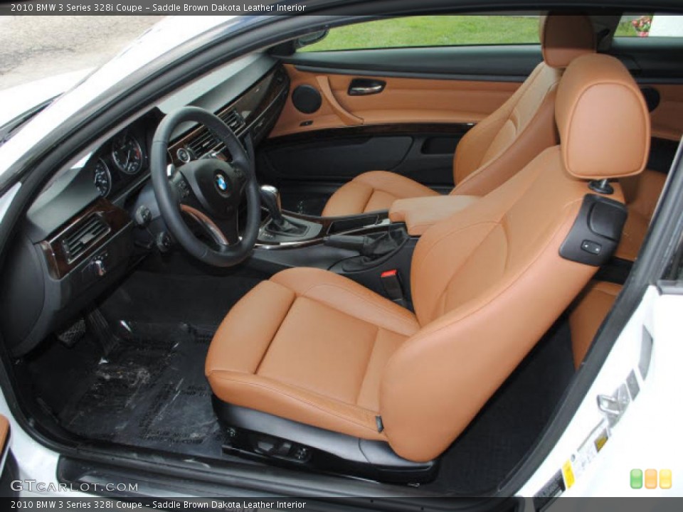 Saddle Brown Dakota Leather Interior Photo for the 2010 BMW 3 Series 328i Coupe #40575629