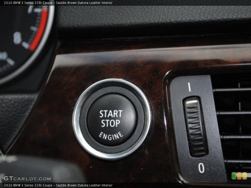 Saddle Brown Dakota Leather Interior Controls for the 2010 BMW 3 Series 328i Coupe #40575801
