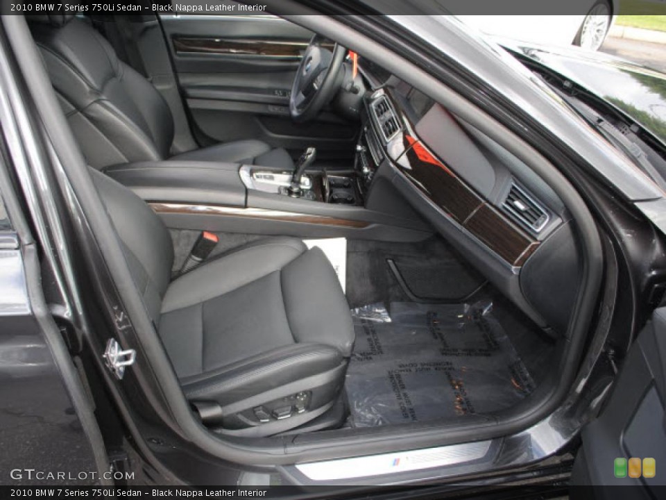 Black Nappa Leather Interior Photo for the 2010 BMW 7 Series 750Li Sedan #40578281