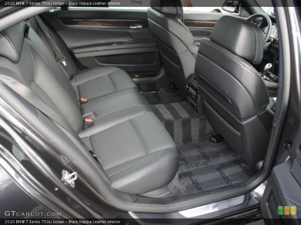 Black Nappa Leather Interior Photo for the 2010 BMW 7 Series 750Li Sedan #40578305