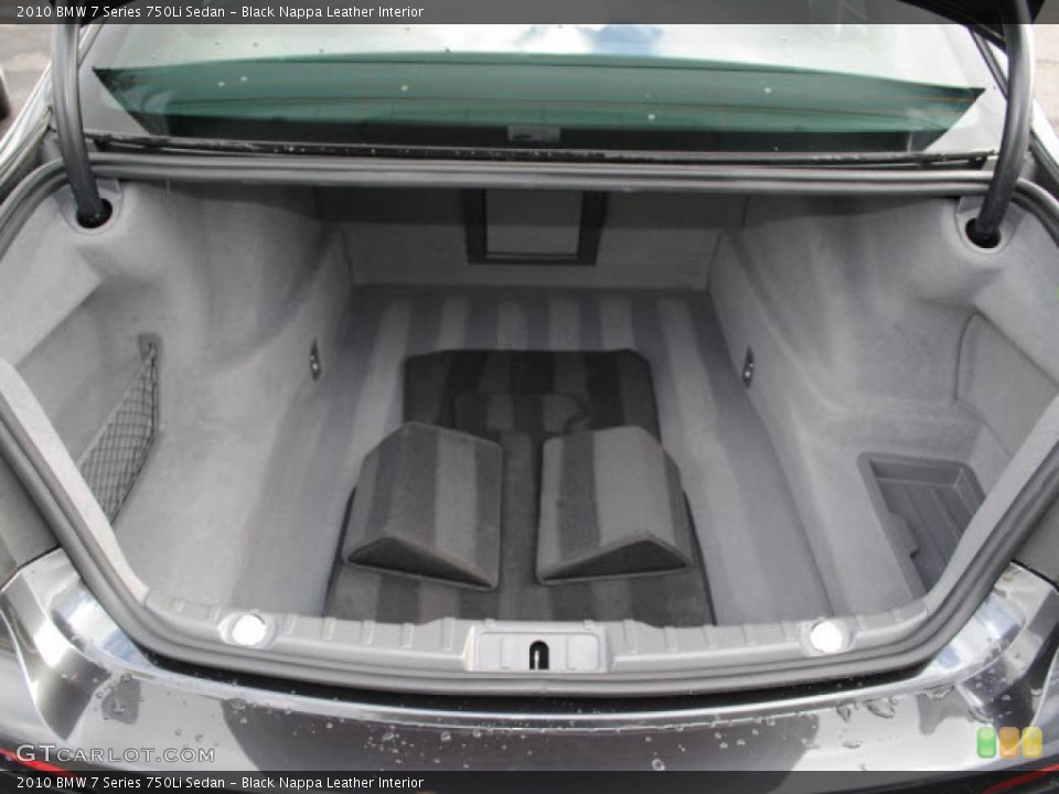 Black Nappa Leather Interior Trunk for the 2010 BMW 7 Series 750Li Sedan #40578357