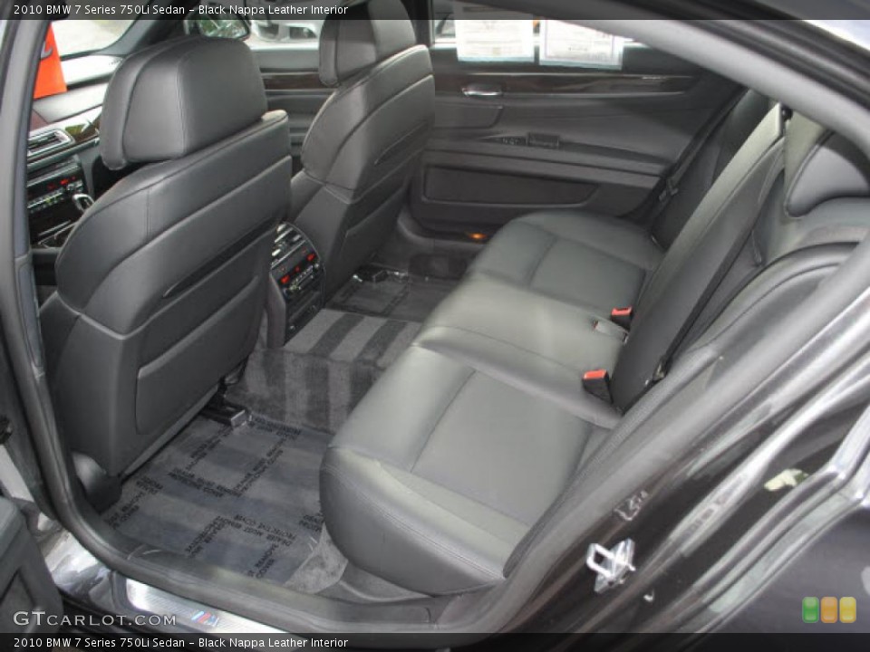 Black Nappa Leather Interior Photo for the 2010 BMW 7 Series 750Li Sedan #40578397
