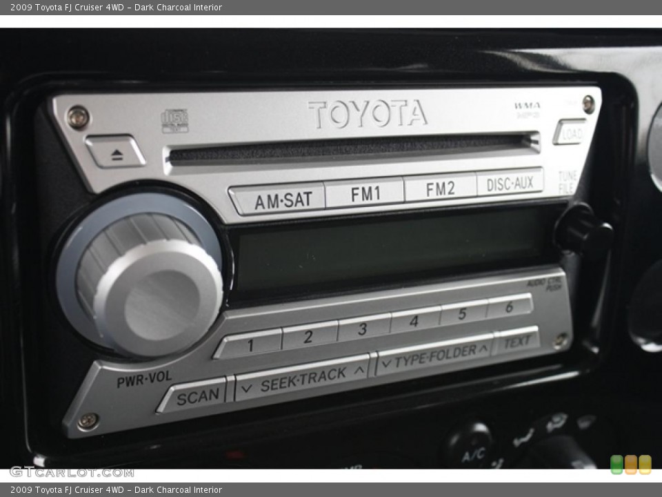 Dark Charcoal Interior Controls for the 2009 Toyota FJ Cruiser 4WD #40579001
