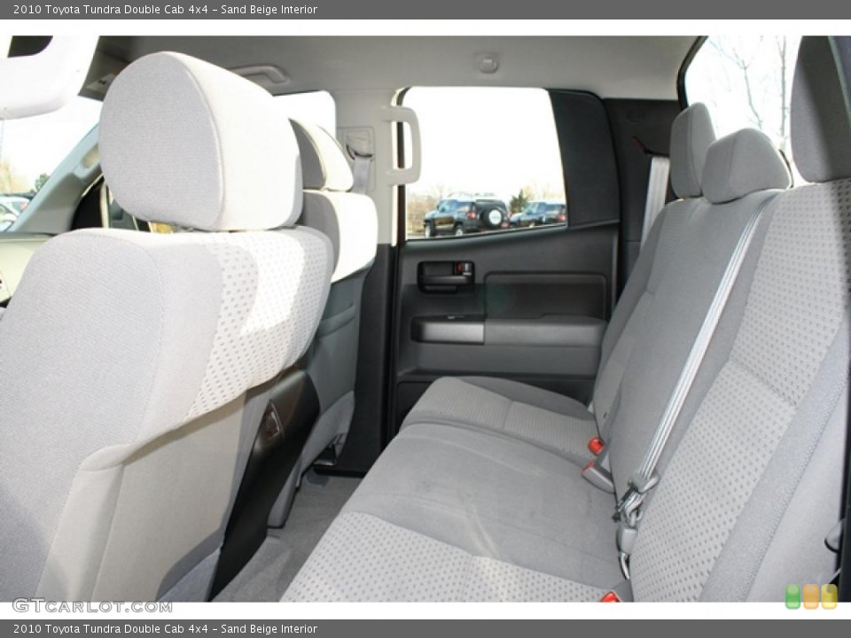 Sand Beige Interior Photo for the 2010 Toyota Tundra Double Cab 4x4 #40579473