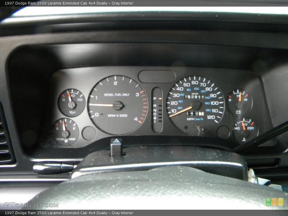 Gray Interior Gauges for the 1997 Dodge Ram 3500 Laramie Extended Cab 4x4 Dually #40579687