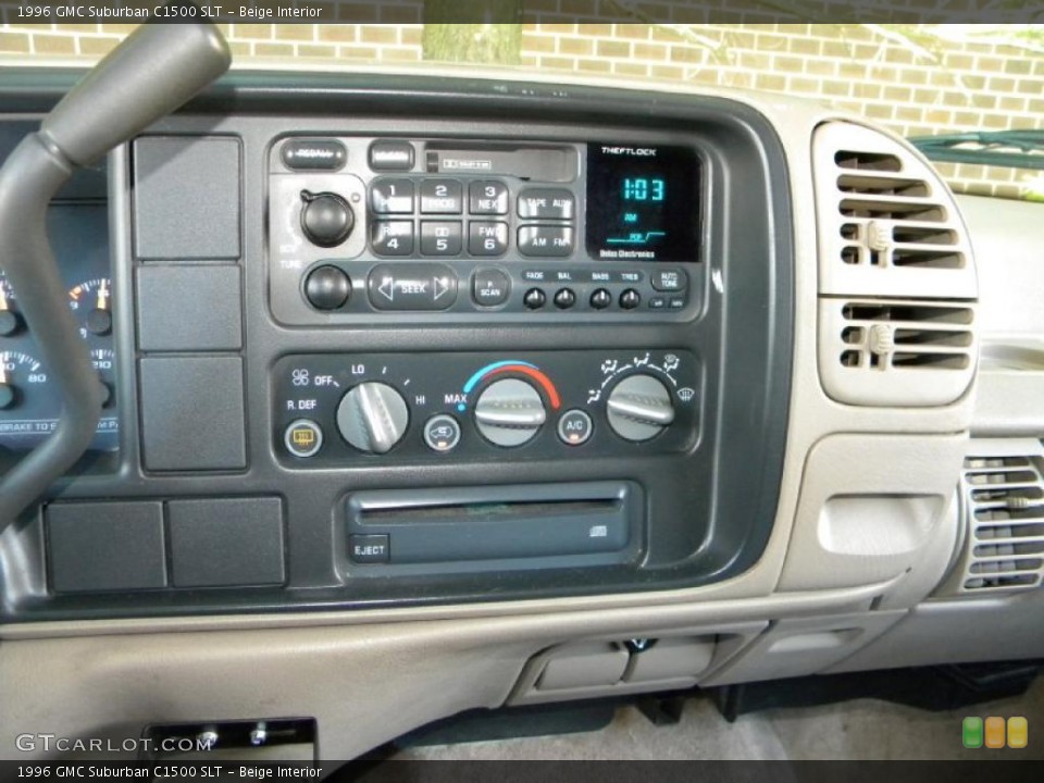 Beige Interior Controls for the 1996 GMC Suburban C1500 SLT #40580369