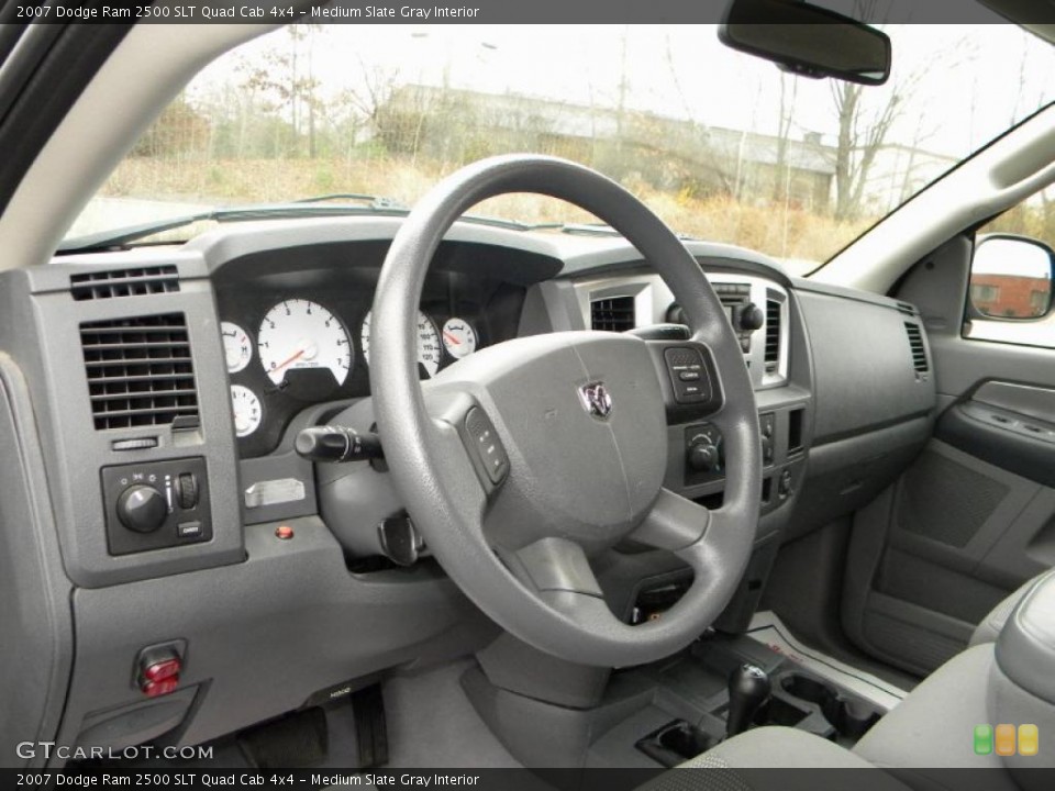 Medium Slate Gray Interior Dashboard for the 2007 Dodge Ram 2500 SLT Quad Cab 4x4 #40581221