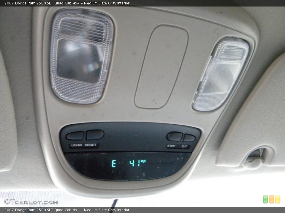 Medium Slate Gray Interior Controls for the 2007 Dodge Ram 2500 SLT Quad Cab 4x4 #40581233