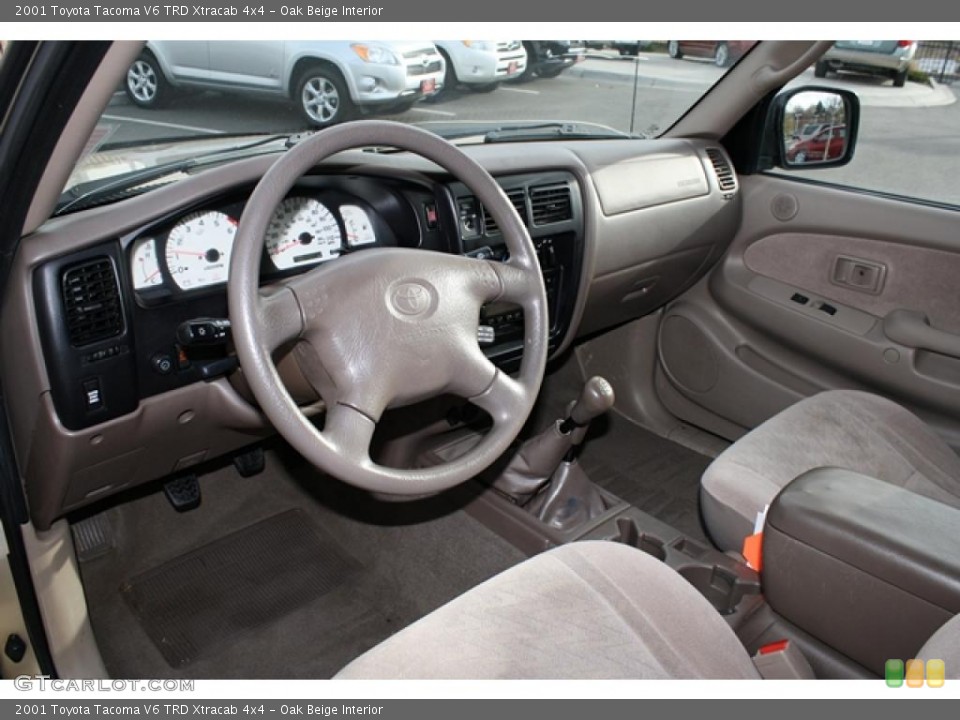 Oak Beige Interior Prime Interior for the 2001 Toyota Tacoma V6 TRD Xtracab 4x4 #40581369