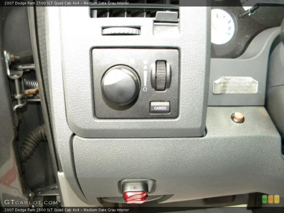 Medium Slate Gray Interior Controls for the 2007 Dodge Ram 2500 SLT Quad Cab 4x4 #40581481