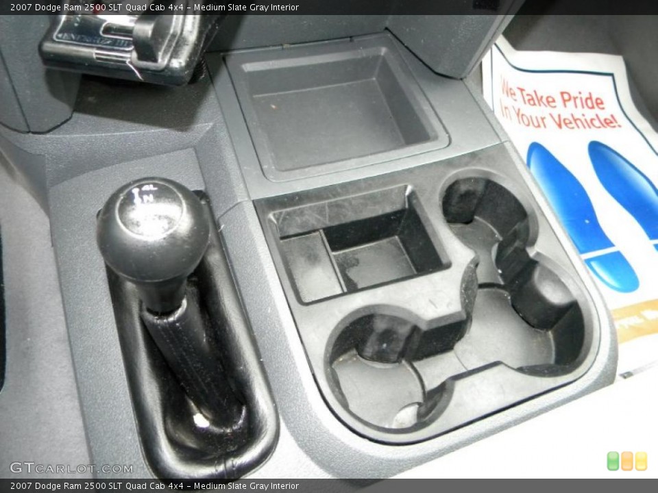 Medium Slate Gray Interior Controls for the 2007 Dodge Ram 2500 SLT Quad Cab 4x4 #40581493