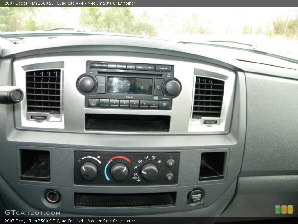 Medium Slate Gray Interior Controls for the 2007 Dodge Ram 2500 SLT Quad Cab 4x4 #40581513