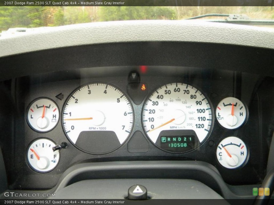Medium Slate Gray Interior Gauges for the 2007 Dodge Ram 2500 SLT Quad Cab 4x4 #40581541
