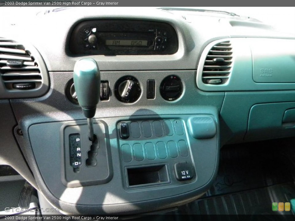 Gray Interior Controls for the 2003 Dodge Sprinter Van 2500 High Roof Cargo #40582469