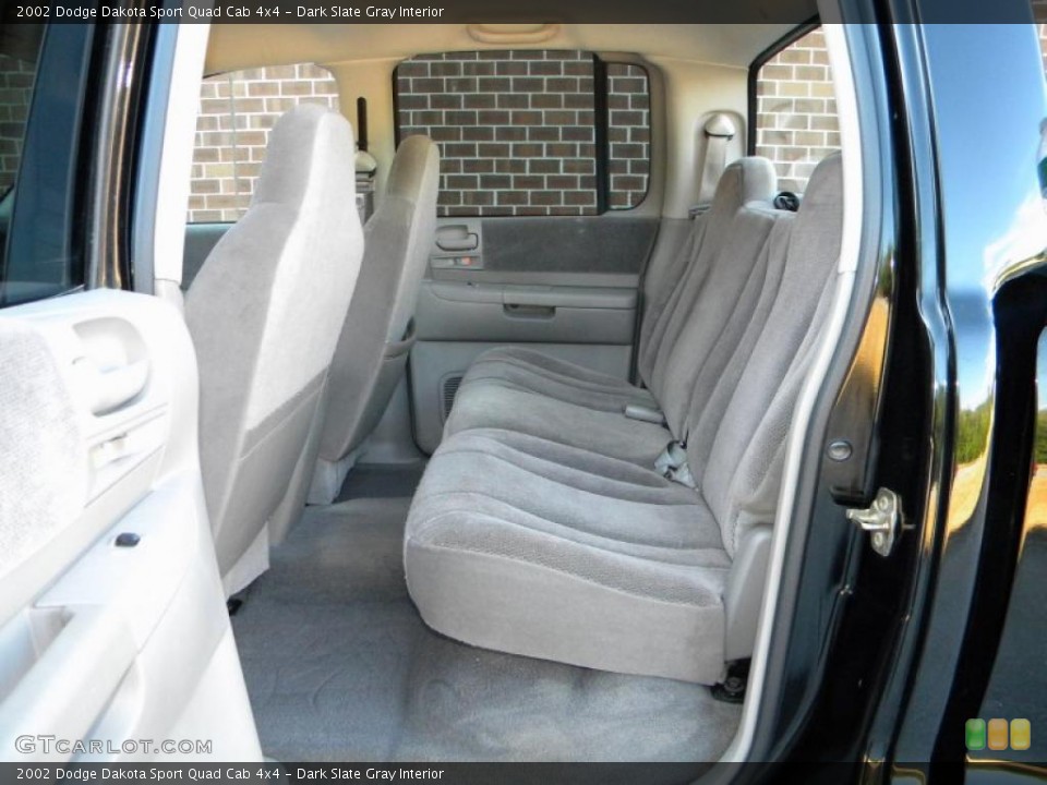 Dark Slate Gray Interior Photo for the 2002 Dodge Dakota Sport Quad Cab 4x4 #40583041