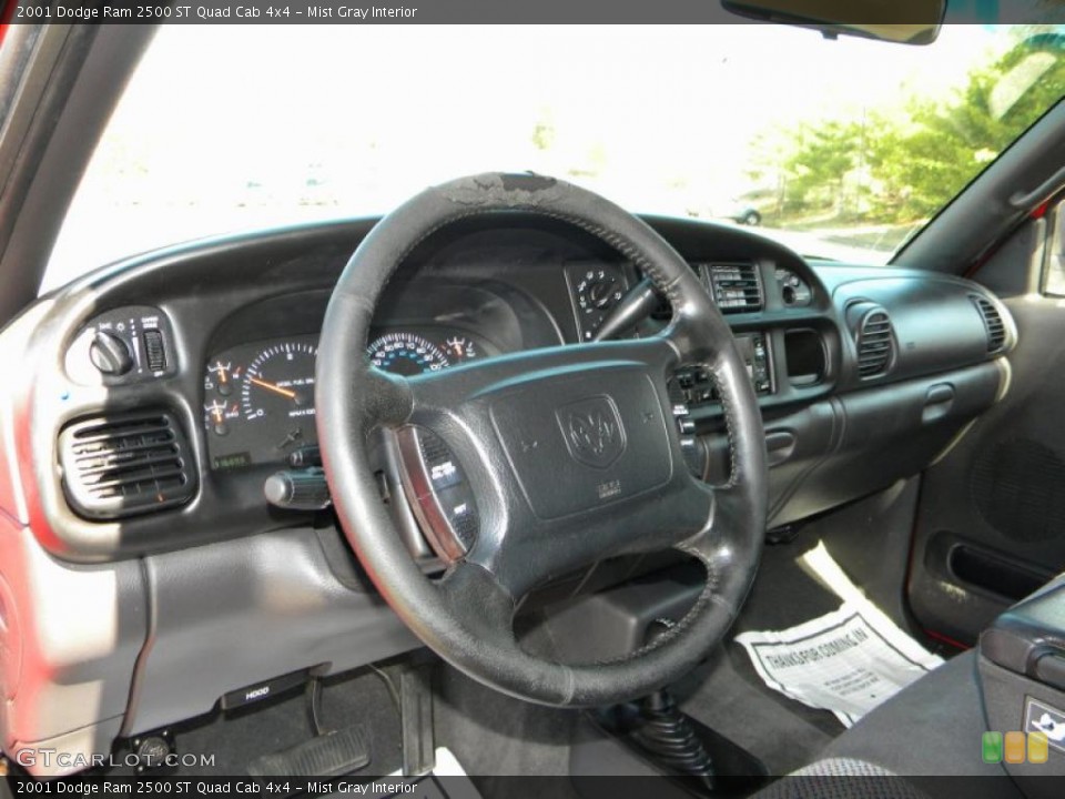 Mist Gray Interior Dashboard for the 2001 Dodge Ram 2500 ST Quad Cab 4x4 #40584273