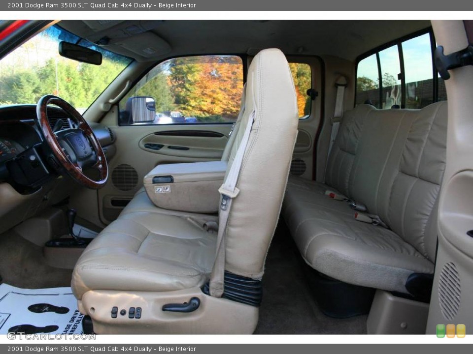 Beige Interior Photo for the 2001 Dodge Ram 3500 SLT Quad Cab 4x4 Dually #40585057