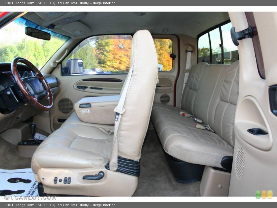 Beige Interior Photo for the 2001 Dodge Ram 3500 SLT Quad Cab 4x4 Dually #40585113