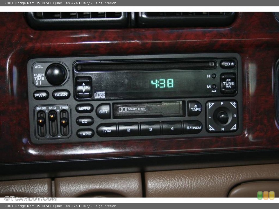 Beige Interior Controls for the 2001 Dodge Ram 3500 SLT Quad Cab 4x4 Dually #40585341
