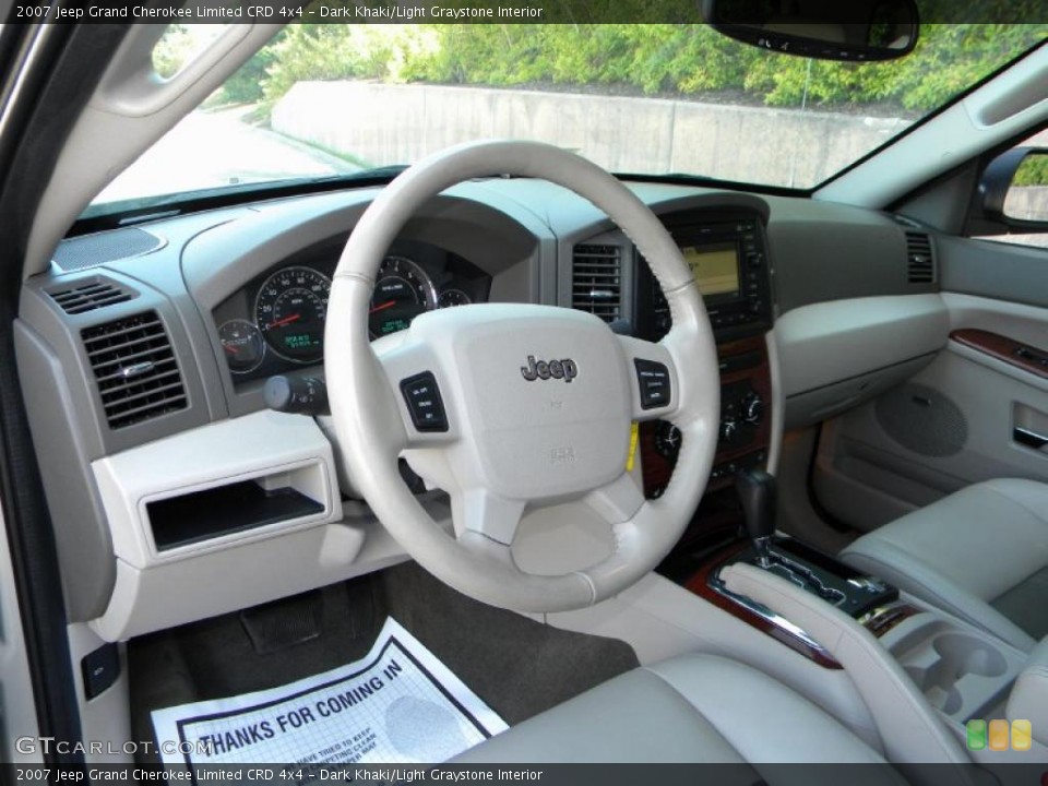 Dark Khaki/Light Graystone Interior Photo for the 2007 Jeep Grand Cherokee Limited CRD 4x4 #40587245