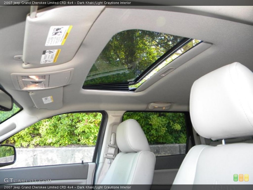 Dark Khaki/Light Graystone Interior Sunroof for the 2007 Jeep Grand Cherokee Limited CRD 4x4 #40587293