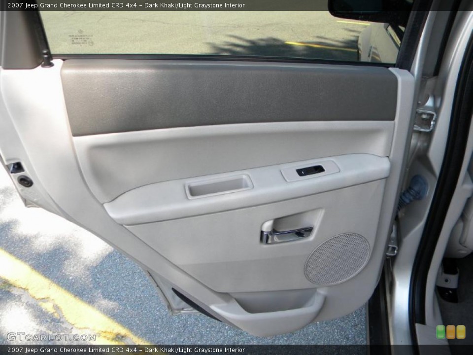 Dark Khaki/Light Graystone Interior Door Panel for the 2007 Jeep Grand Cherokee Limited CRD 4x4 #40587385