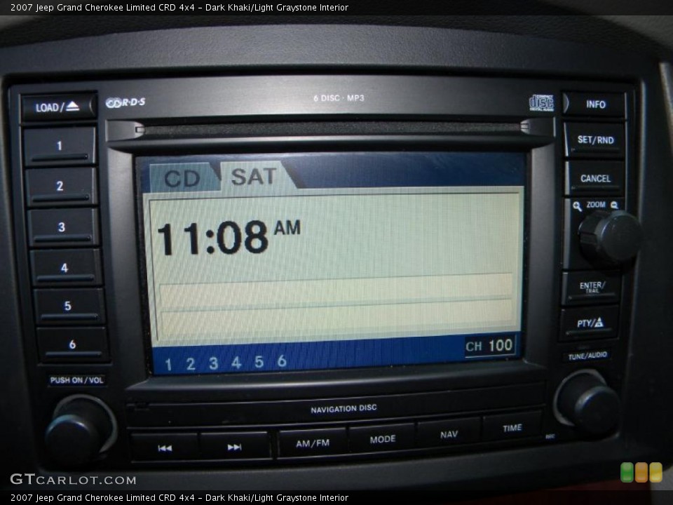 Dark Khaki/Light Graystone Interior Navigation for the 2007 Jeep Grand Cherokee Limited CRD 4x4 #40587693