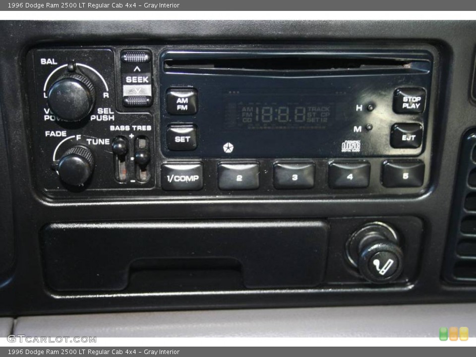 Gray Interior Controls for the 1996 Dodge Ram 2500 LT Regular Cab 4x4 #40589413