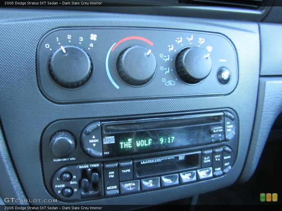 Dark Slate Grey Interior Controls for the 2006 Dodge Stratus SXT Sedan #40589457
