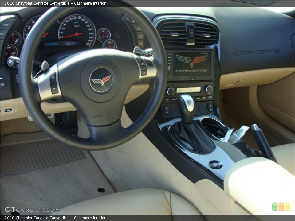Cashmere Interior Dashboard for the 2010 Chevrolet Corvette Convertible #40589573