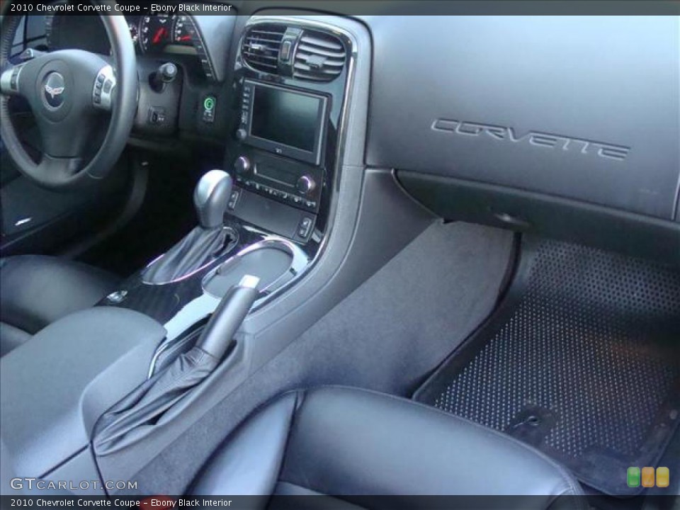 Ebony Black Interior Dashboard for the 2010 Chevrolet Corvette Coupe #40590037