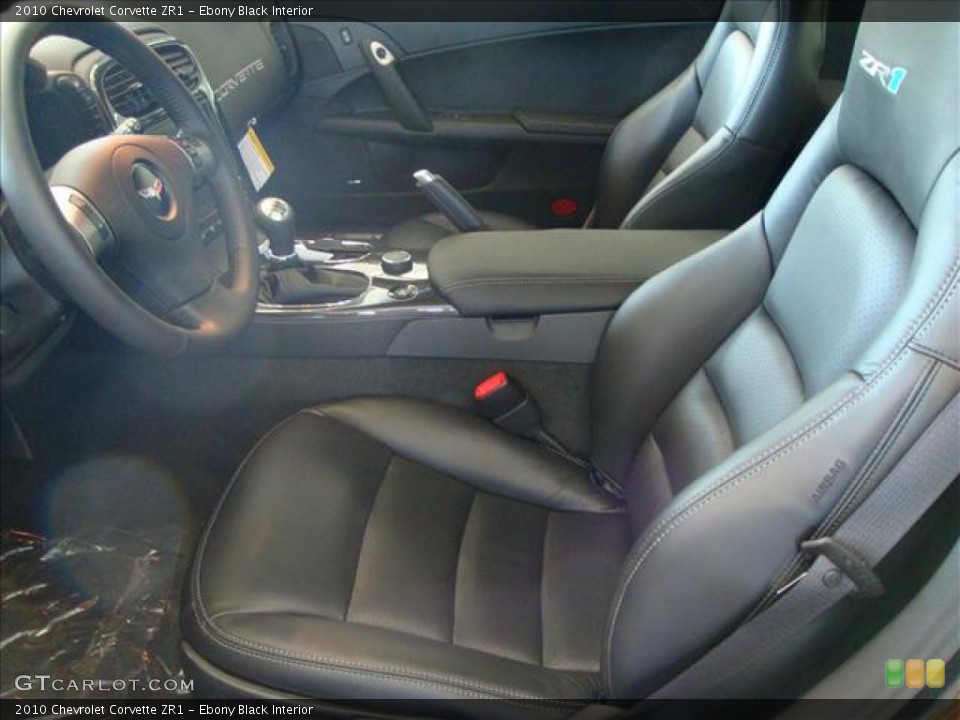 Ebony Black Interior Photo for the 2010 Chevrolet Corvette ZR1 #40590221