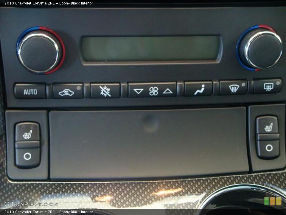 Ebony Black Interior Controls for the 2010 Chevrolet Corvette ZR1 #40590249