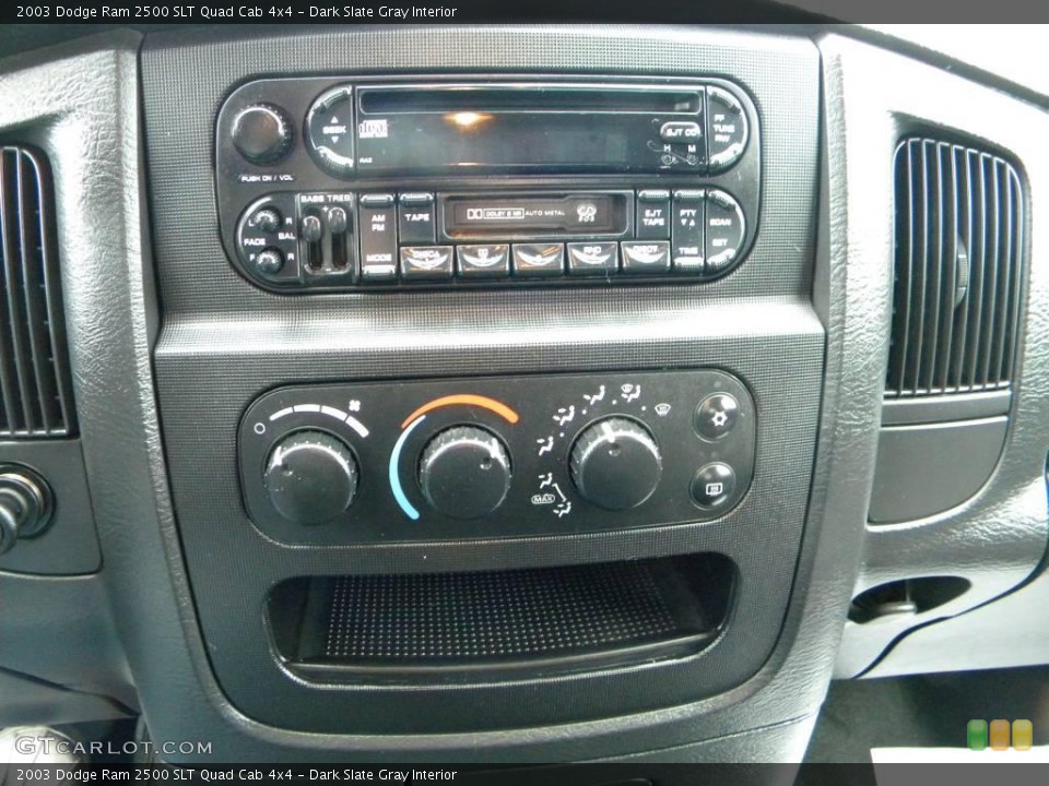 Dark Slate Gray Interior Controls for the 2003 Dodge Ram 2500 SLT Quad Cab 4x4 #40590269