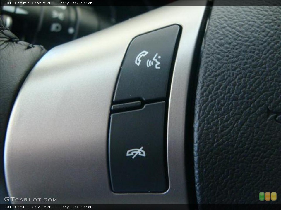 Ebony Black Interior Controls for the 2010 Chevrolet Corvette ZR1 #40590325