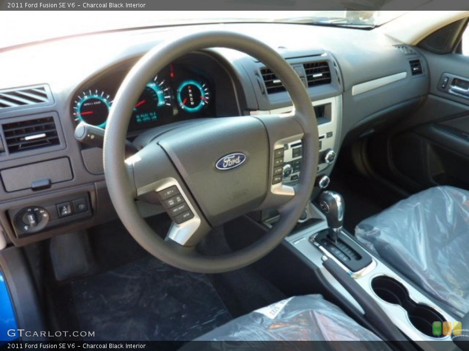 Charcoal Black Interior Prime Interior for the 2011 Ford Fusion SE V6 #40592053