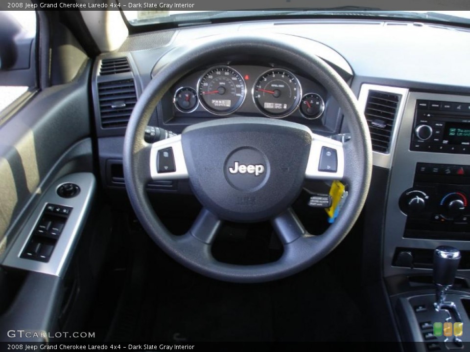 Dark Slate Gray Interior Steering Wheel for the 2008 Jeep Grand Cherokee Laredo 4x4 #40592269