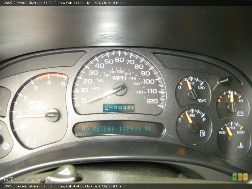 Dark Charcoal Interior Gauges for the 2005 Chevrolet Silverado 3500 LT Crew Cab 4x4 Dually #40594141