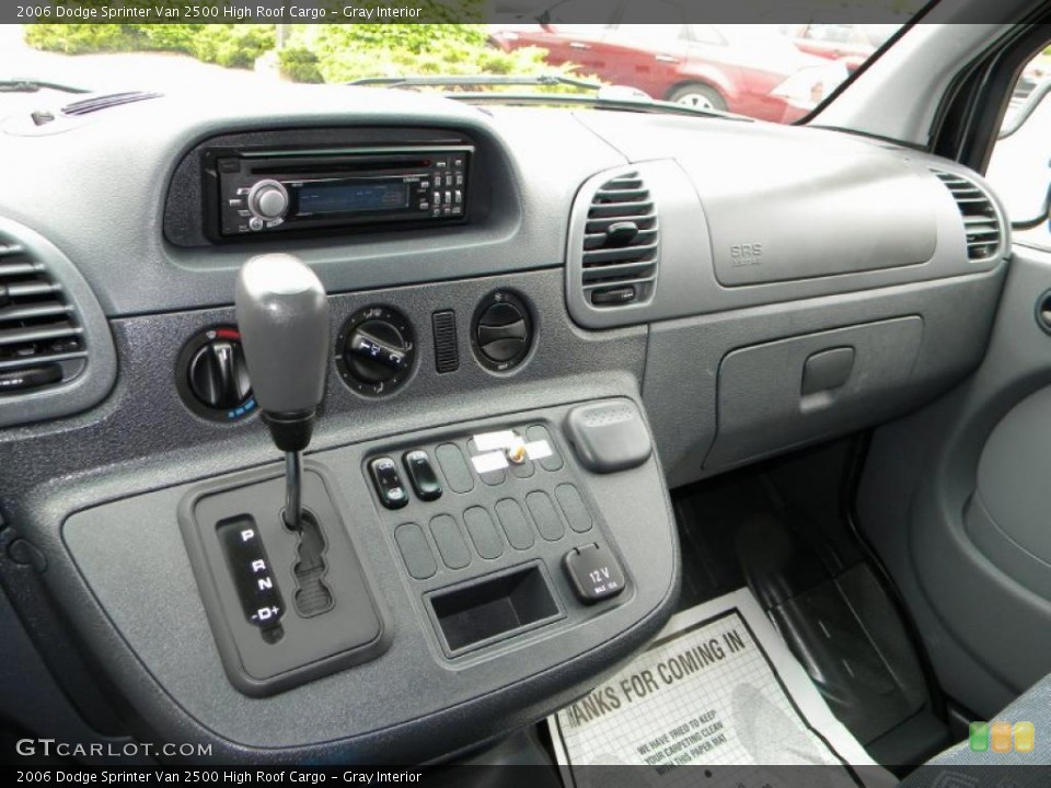 Gray Interior Controls for the 2006 Dodge Sprinter Van 2500 High Roof Cargo #40595961
