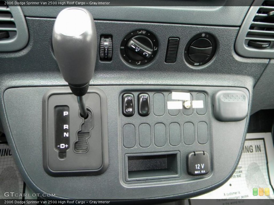 Gray Interior Controls for the 2006 Dodge Sprinter Van 2500 High Roof Cargo #40596117