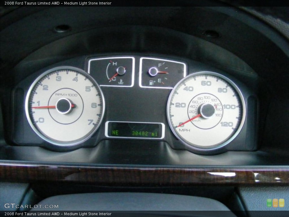 Medium Light Stone Interior Gauges for the 2008 Ford Taurus Limited AWD #40597229