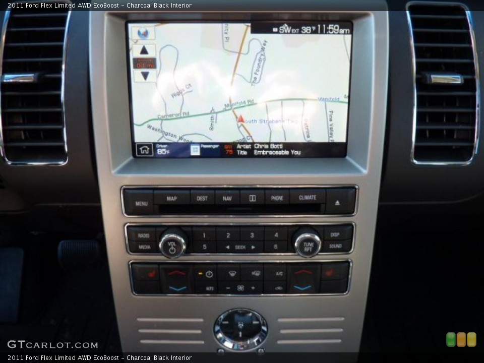 Charcoal Black Interior Navigation for the 2011 Ford Flex Limited AWD EcoBoost #40599329