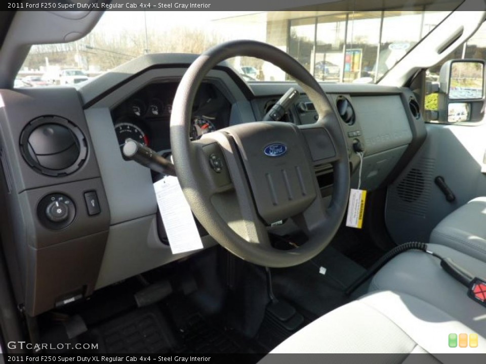 Steel Gray Interior Prime Interior for the 2011 Ford F250 Super Duty XL Regular Cab 4x4 #40599520