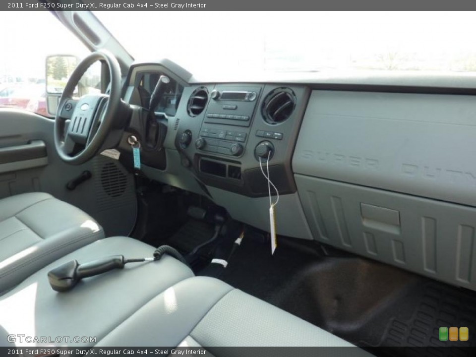 Steel Gray Interior Dashboard for the 2011 Ford F250 Super Duty XL Regular Cab 4x4 #40599551