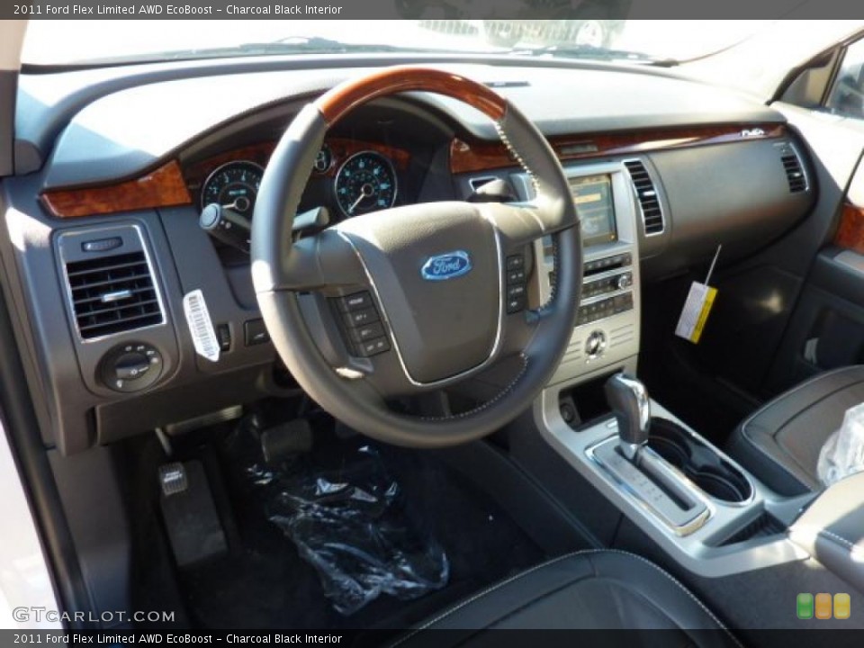 Charcoal Black Interior Prime Interior for the 2011 Ford Flex Limited AWD EcoBoost #40600181