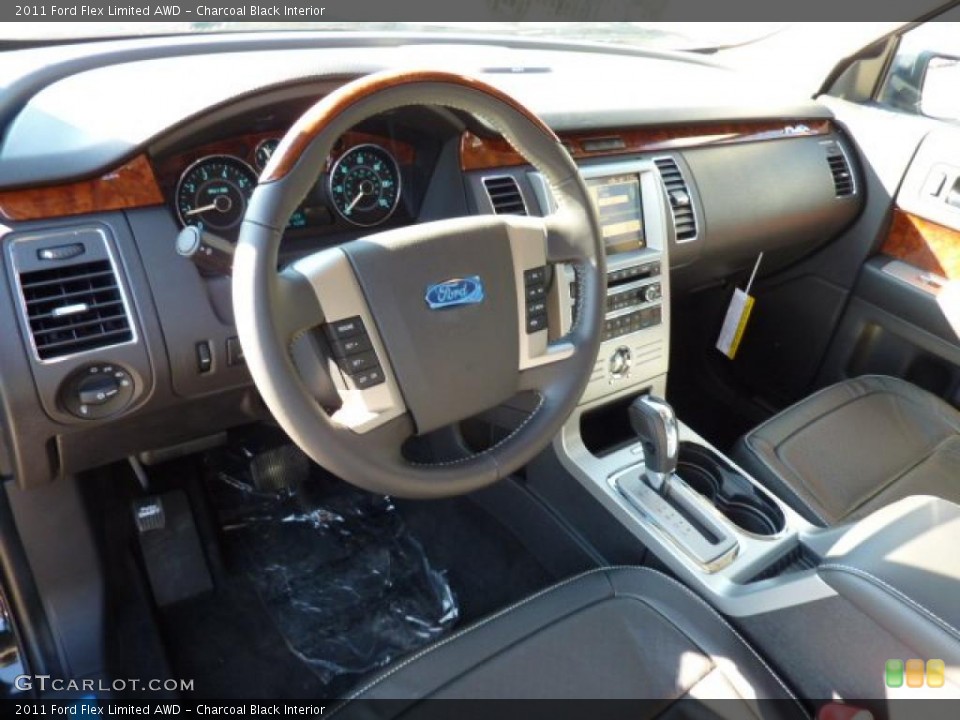 Charcoal Black Interior Prime Interior for the 2011 Ford Flex Limited AWD #40601133