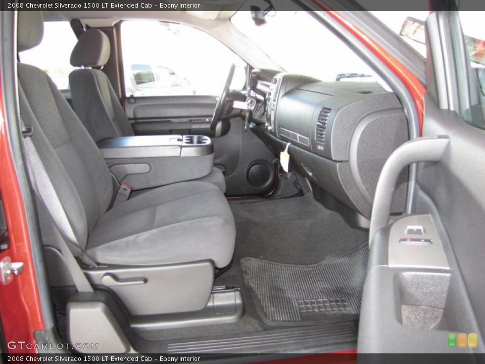 Ebony Interior Photo for the 2008 Chevrolet Silverado 1500 LT Extended Cab #40601785