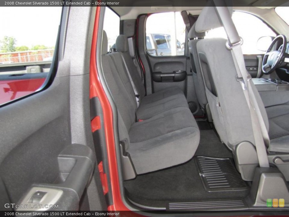 Ebony Interior Photo for the 2008 Chevrolet Silverado 1500 LT Extended Cab #40601803